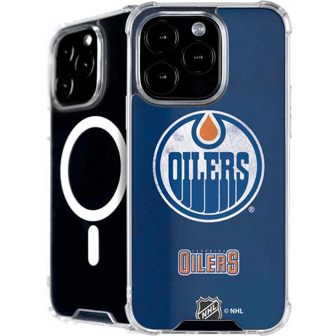 NHL Edmonton Oilers Distressed iPhone 16 Pro MagSafe Case
